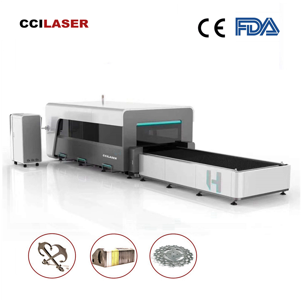 Updated Whole Cover Fiber Laser Cutting Machine