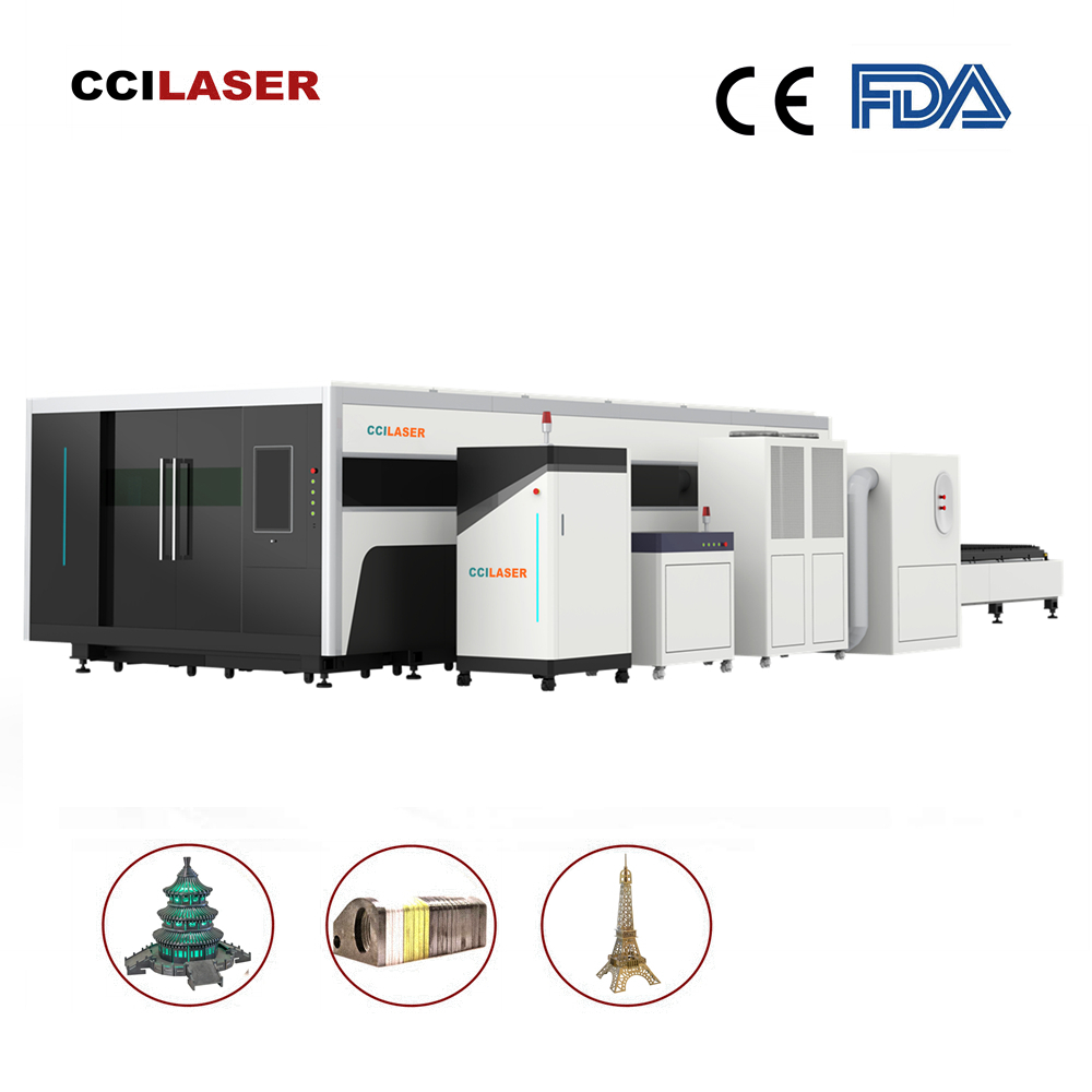 D type Fiber Laser Cutting Machine for Metal Sheet