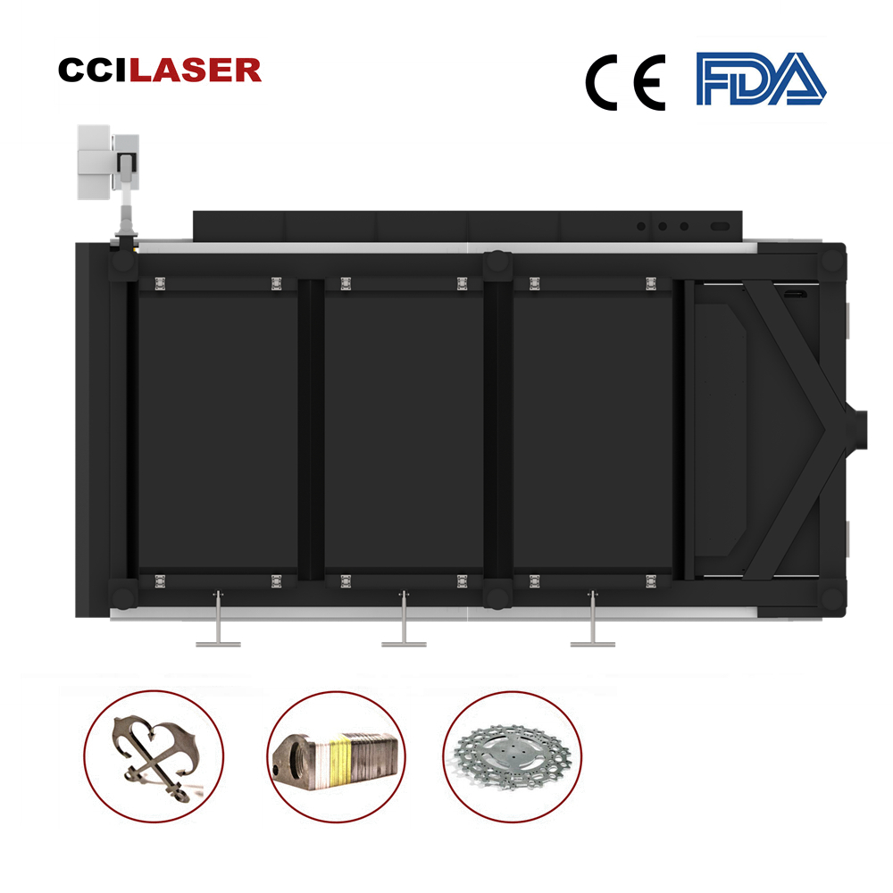 D type Fiber Laser Cutting Machine for Metal Sheet