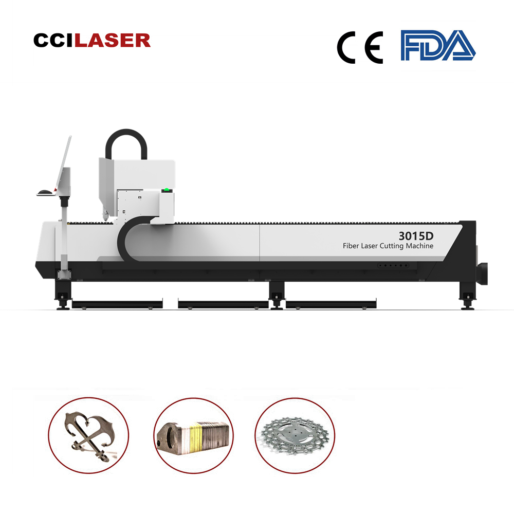 D type Fiber Laser Cutting Machine for Metal Sheet