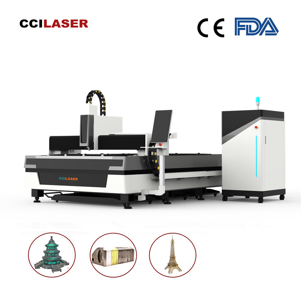 D type Fiber Laser Cutting Machine for Metal Sheet