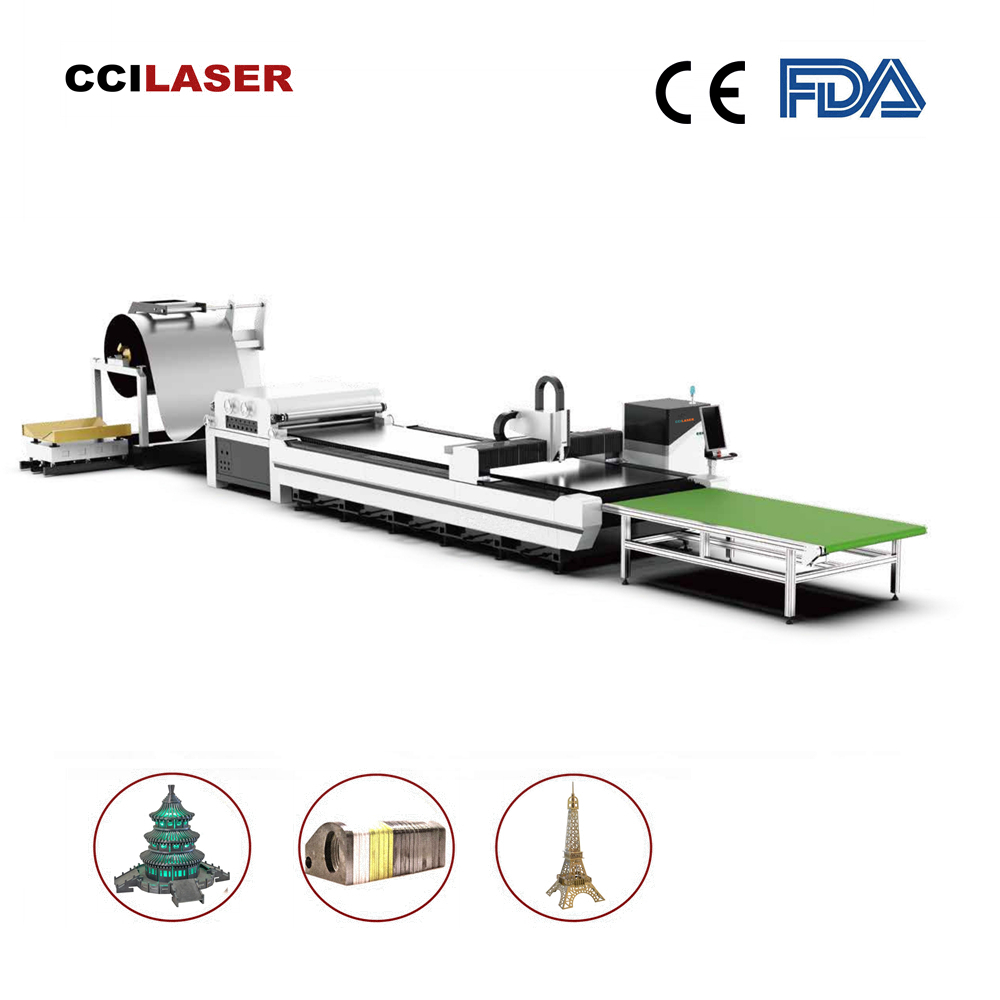 D type Fiber Laser Cutting Machine for Metal Sheet