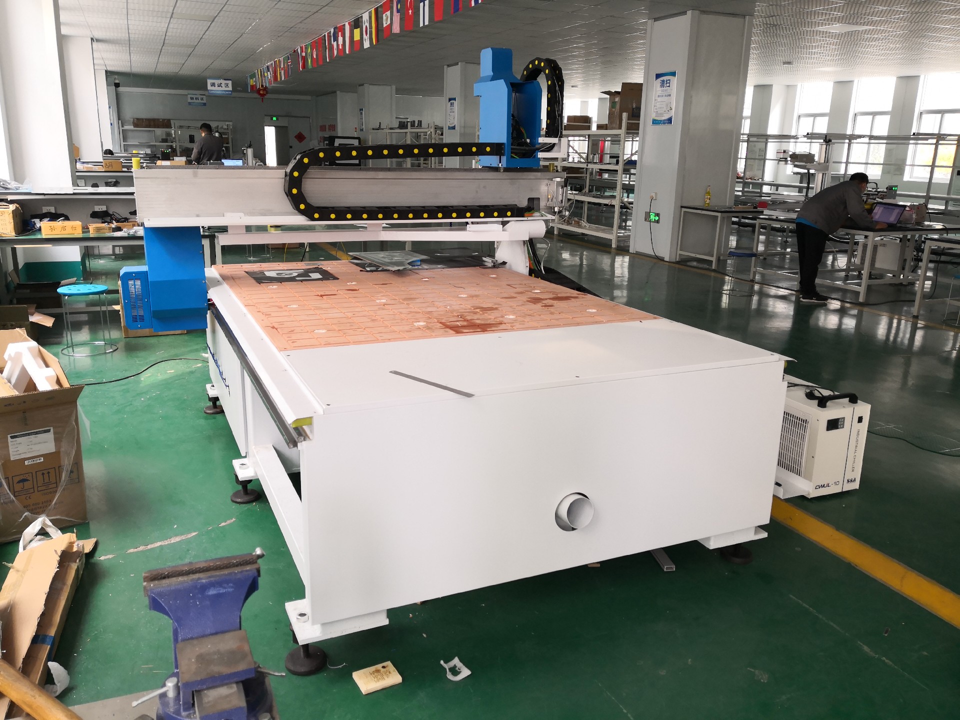 Large Format Type Mirror Fiber Laser frosting machine
